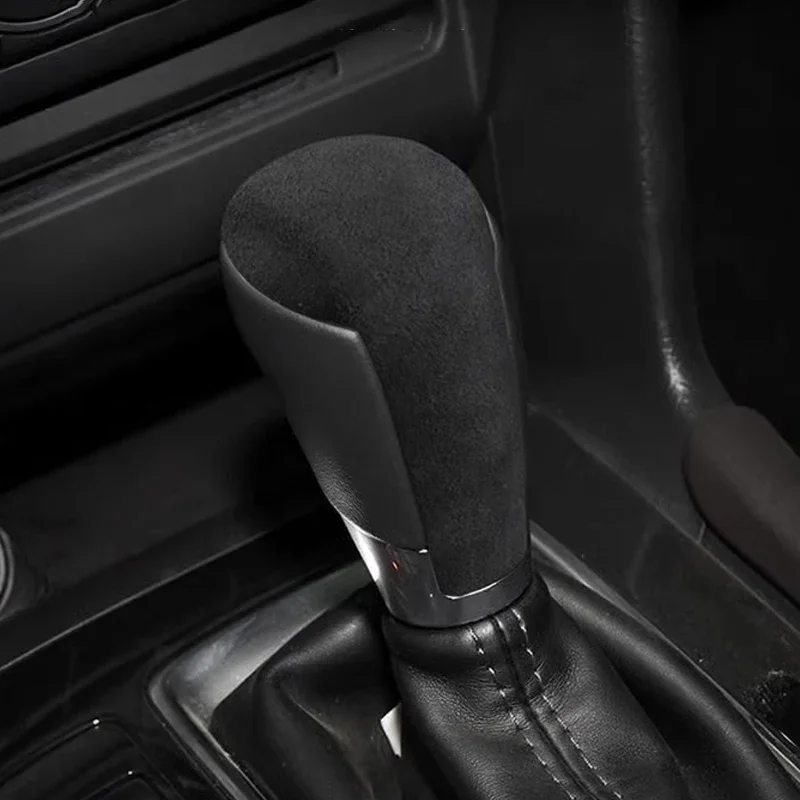 

For Mazda Atenza CX3 CX4 CX5 CX8 2015-IN Suede Leather Car Accessories Gear Shift Knob Handbrake Protector Cover Case