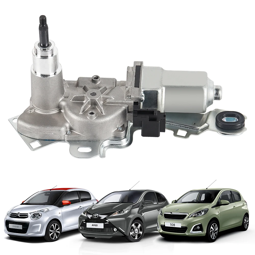 

1PC Rear Windshield Wiper Motor Parts For Automobiles Compatible With Peugeot 108 Citroen C1 & Toyota Aygo 14-21 B001099280
