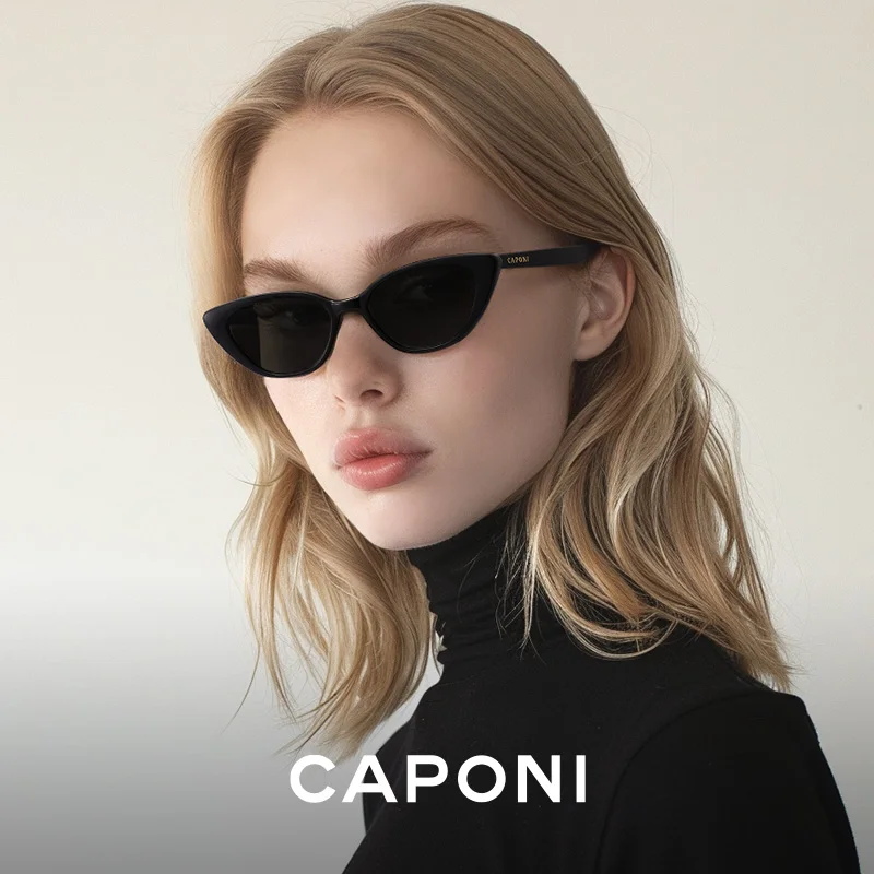 

CAPONI Cat Eye Trend Women Sunglasses Polarized Anti-reflective Anti-glare Sun Glasses Female Fashionable Eyewear UV400 CP2227