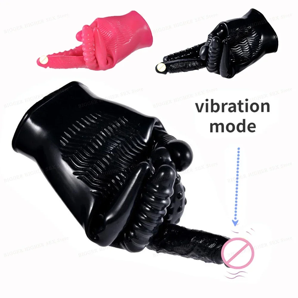 Gode vibromasseur féminin, outils de masturbation, gants sexuels, point G, stimulateur de clitoris, massage du vagin, jouets lesbiens, 5 doigts, 7.0