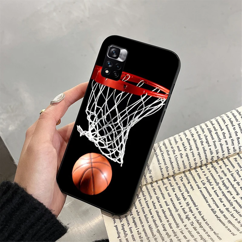 

Phone Case For Xiaomi Redmi note 13 12 11 10 Pro 12S 11S 10S Redmi 10 9C 13C 10C Basketball Sport