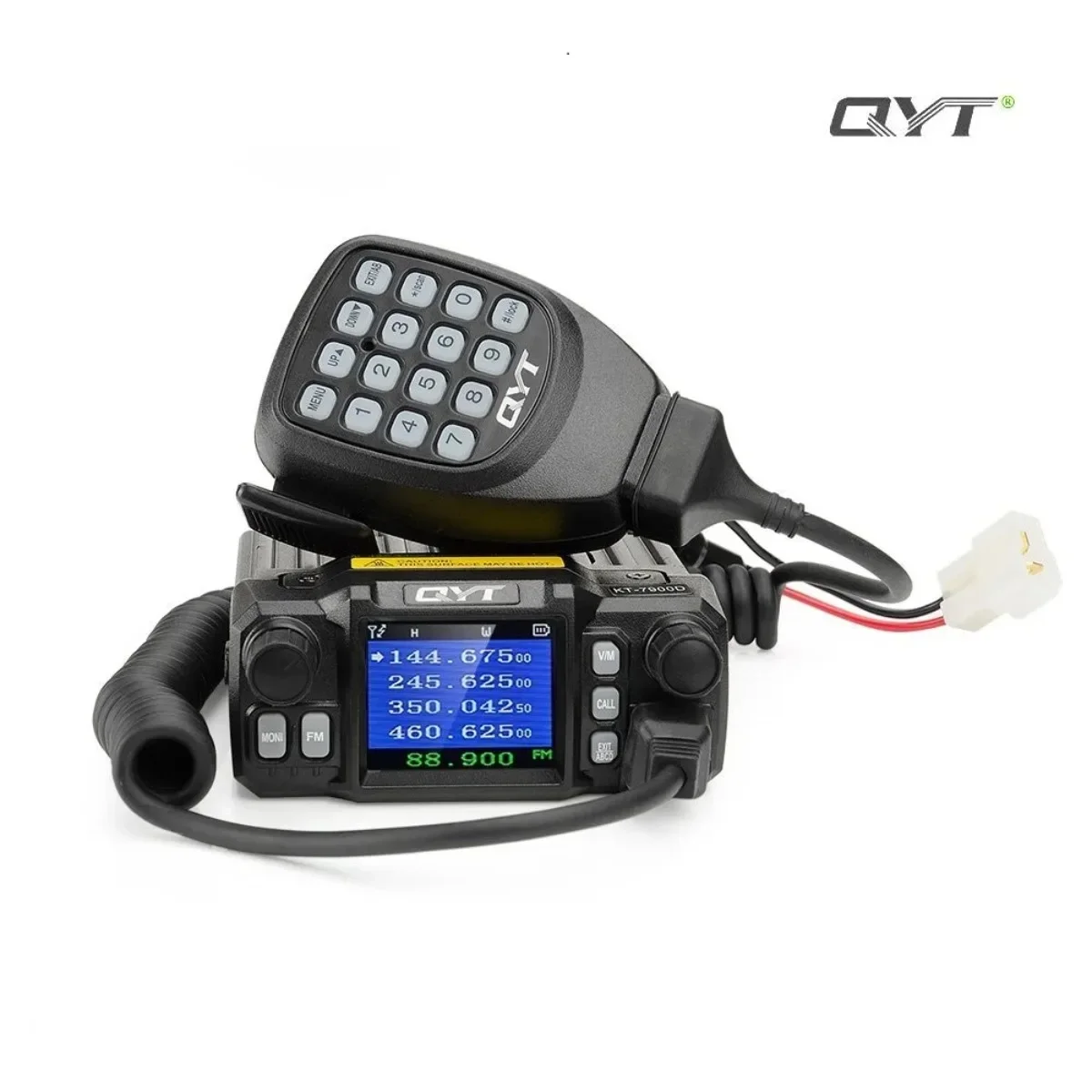 

QYT KT 7900D Mini Mobile Radio 25W 200 Channels VHF UHF Quad Band Standby Public Construction Driving Taxi Car Radios Intercom