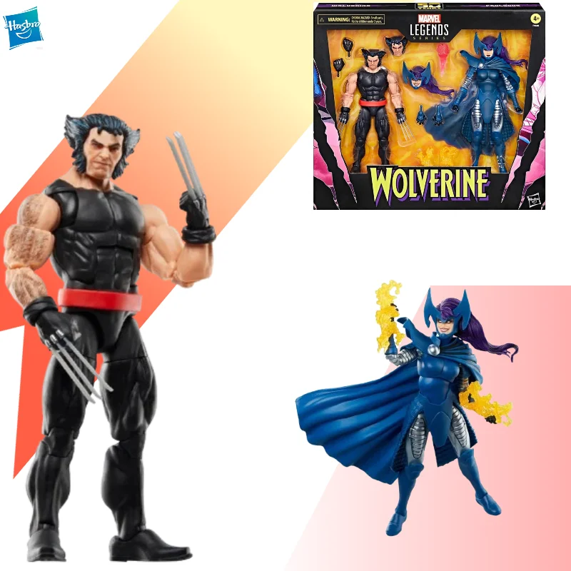 【in-stock】hasbro-marvel-legends-x-men-50th-anniversary-wolverine-psylocke-6-inch-2-pack-action-figure