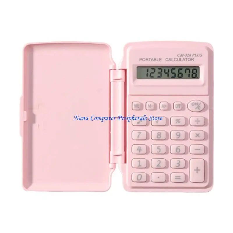 

F68C 8 Digit Small Protective Case Calculator Vibranted Candy Color ABS Plastic