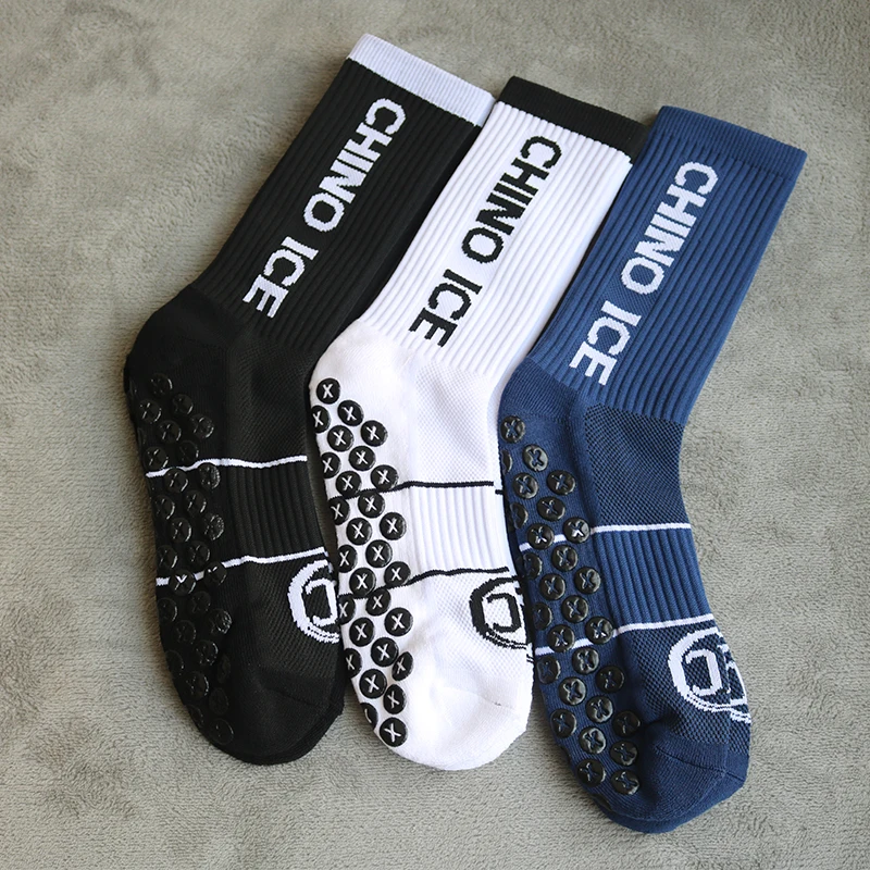 

1/3 пары профессиональных силиконовых нескользящих футбольных носков для мужчин и женщин, дышащие спортивные футбольные носки на открытом воздухе