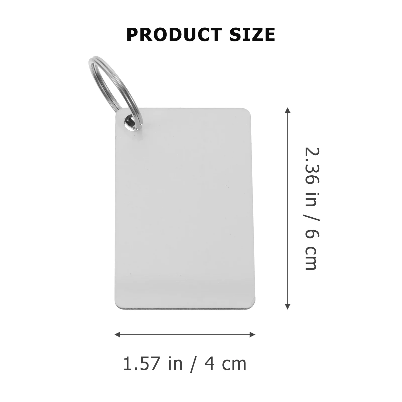 20 Pcs Sublimation Blank Object Heat Transfer Key Chain Keychain DIY Craft Pendant Photo Frame Blank Sublimation Ring