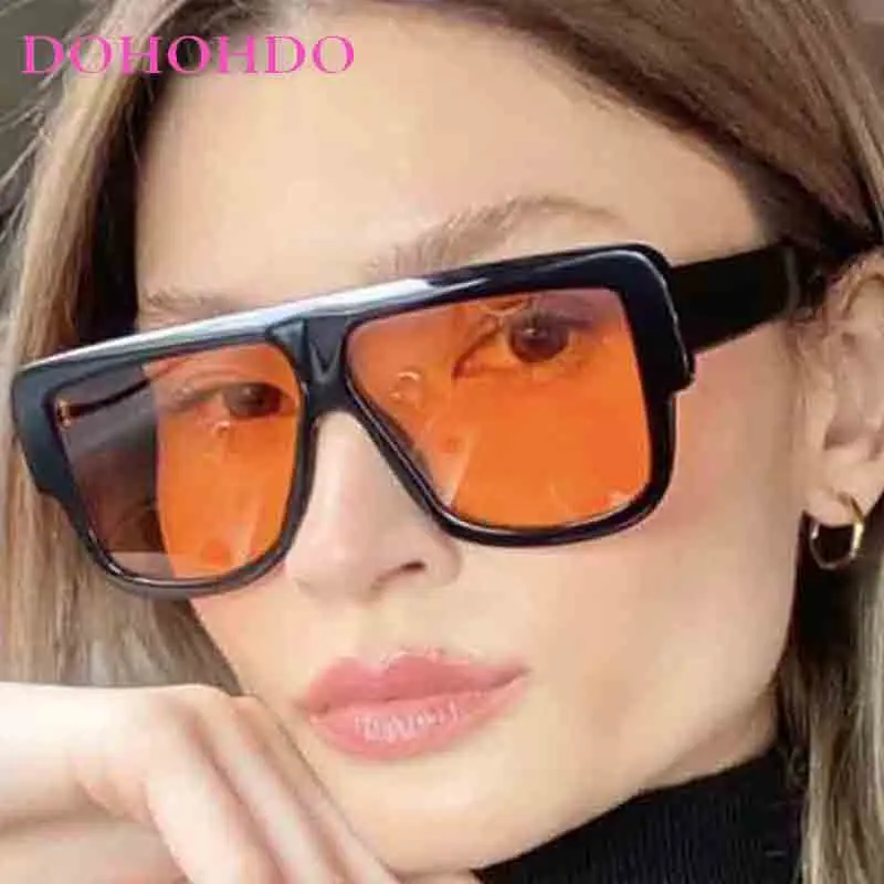 

Retro Oversized Square Pilot Women Sunglasses Trendy Brand Design Men Sunglass Outdoor Travel Shade Eyewear Ladies Lentes UV400