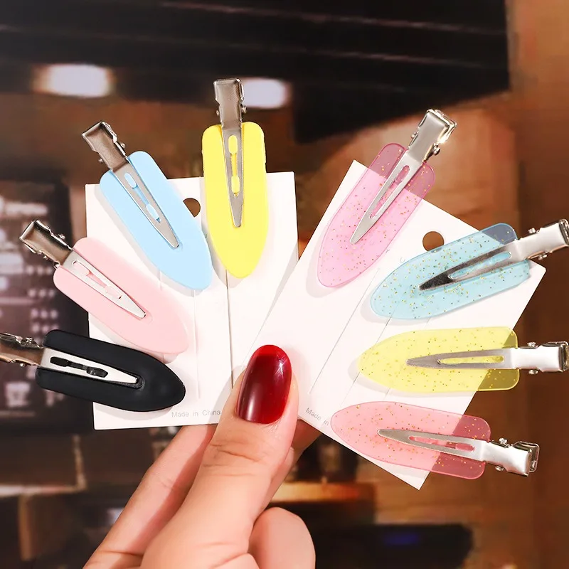 Fashion Acetate Hair Clip for Women Invisible Gradient Claw Non Slip Bang Clip Hair Accessories for Thin Hair