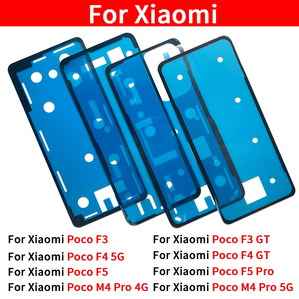 Nowa Wodoodporna Taśma Klejąca do Pokrywy Baterii, Naklejka na Tylną Obudowę, Taśma do Xiaomi Poco F3 F4 GT F5 Pro M4 Pro 4G 5G