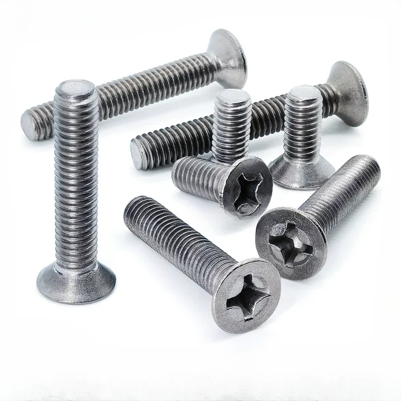 10 PCS M1.6 M2 M2.5 M3 M4 M5 M6 M8 x 3 4 5 6 8 10 12-50 TA2 GR2 Titanium Phillips Countersunk screw Bolts