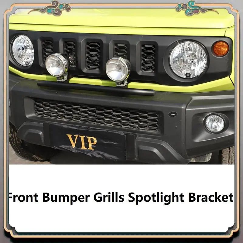 

A73Q-Led Light Bar Mounting Bracket Front Bumper Grills Spotlight Mounting Bracket Holder For Suzuki Jimny 2019 2020