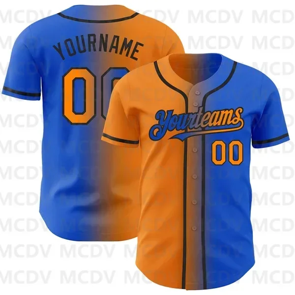 Custom Royal Yellow-Or Authentic Baseball Jersey