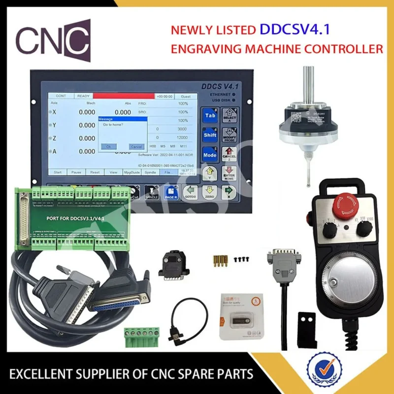 

CNC Kit DDCSV4.1 3 4 Axis Offline Engrating Machine Motion Controller Probe Edge Finder V5 Anti-Rolls 3D Center Rod MPG