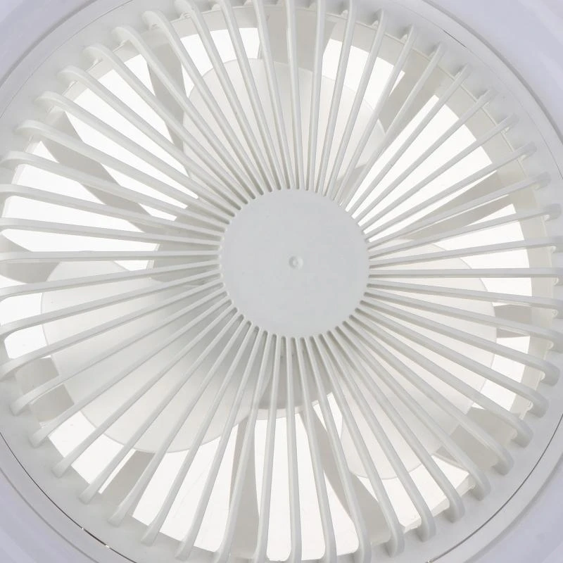 K1AD E27 Intelligent Electric Ceiling Fan Light with B22 to E27 Light Bulb Socket Base Converter for Room Office Wide