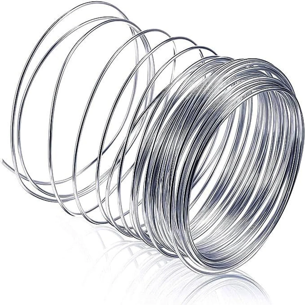 1-50M Stainlessy Steel Soft Wire/Stainlessy Steel Hard Steel Wire Dia 0.1~3.0mm Single Strand Lashing Soft Iron Wire Rustproof