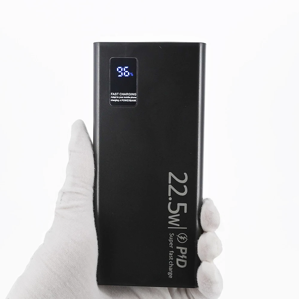 22.5W Super Fast Charging Power Bank DIY Kit 1260110 Battery Case 20000mAh Portable Charger with Type C Bidirectional Charging