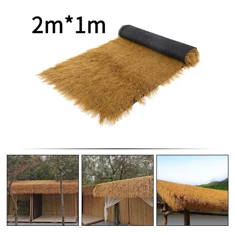 1PC Artificial Thatch Roof Roll Durable Plastic Easy Install for Outdoor Pavilion Farmhouse Bars Cabins Beach Roofing Solution - view 6