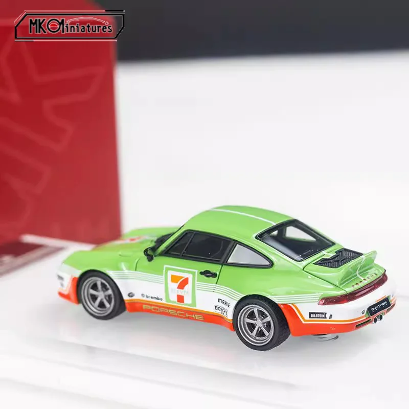 Mk Miniatures Gunther Werks 993(GW993) 400R Hars Limited Edition Schaal 1:64 Simulatiemodel Collectible Statische Display Auto Speelgoed