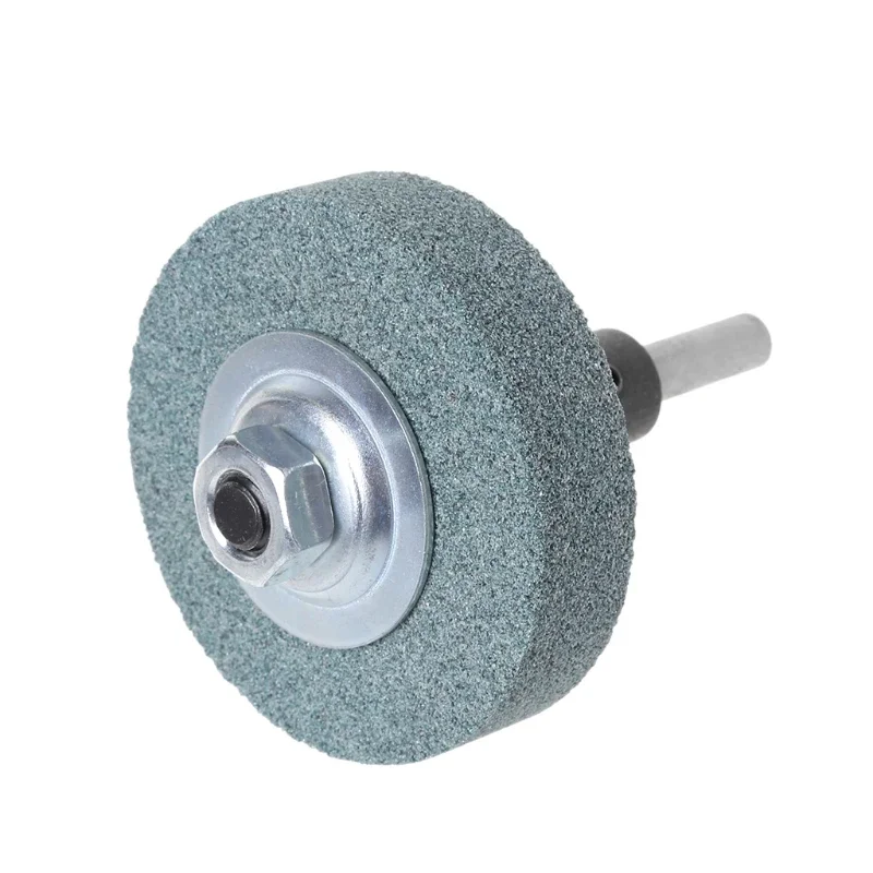 1 pz 3 "75mm mola tampone per lucidatura disco abrasivo abrasivo 6mm/8mm albero con gambo per smerigliatrice metallica Dremel utensili rotanti