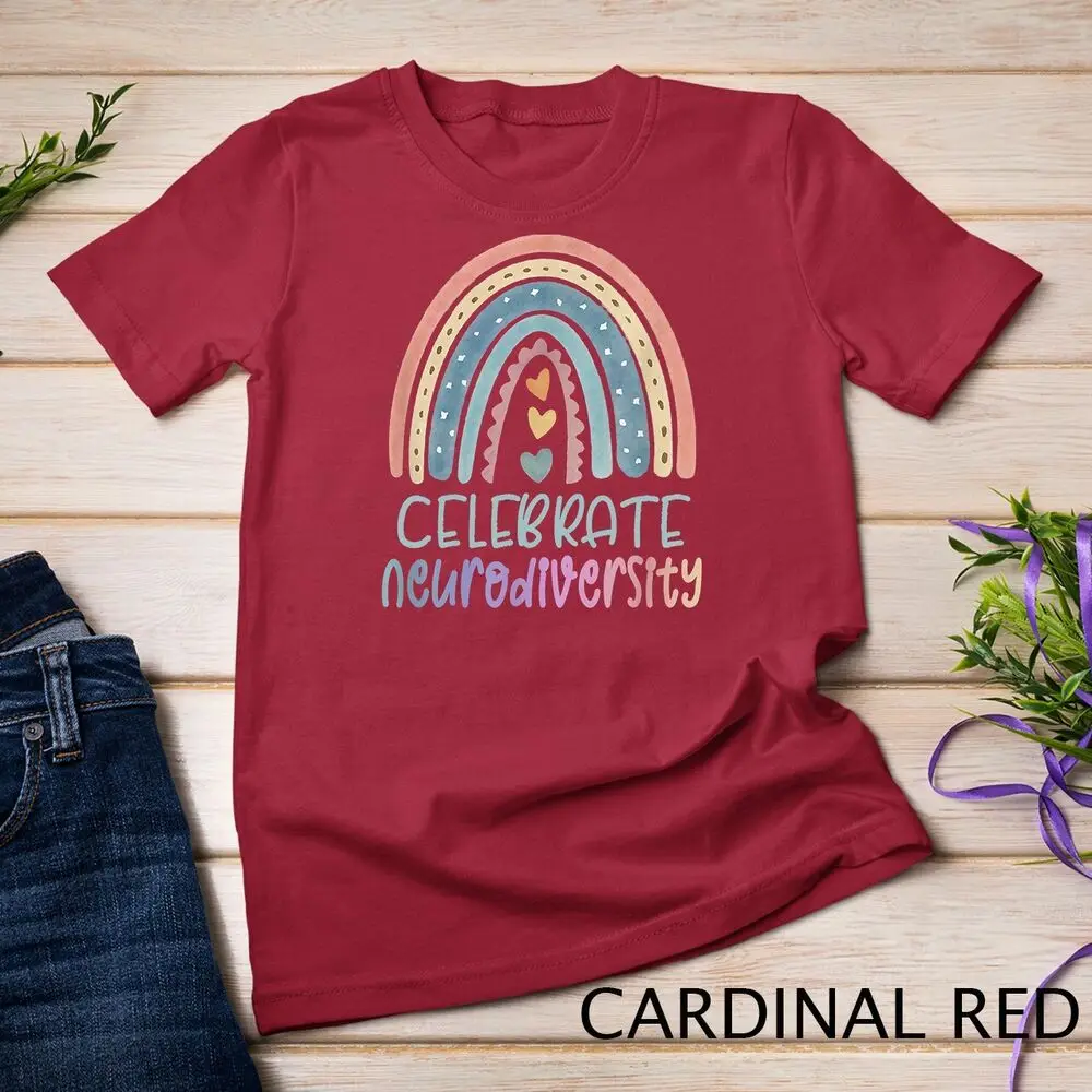 CELEBRATE NEURODIVERSITY Mental Health Autism Awareness T-Shirt Unisex T-shirt