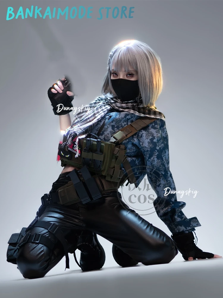 لعبة دلتا فورس ماي شياوين كوسبفريه زي تكتيكات القوات الخاصة إخضاع للجنسين الزي هاكر مخلب لعب الأدوار شعر مستعار الأحذية الدعاوى