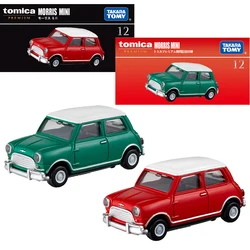 Takara Tomy Tomica Premium 12 Morris Mini (especificación de lanzamiento) coche de aleación de Metal fundido a presión para niños, regalo de Navidad, juguetes para niños