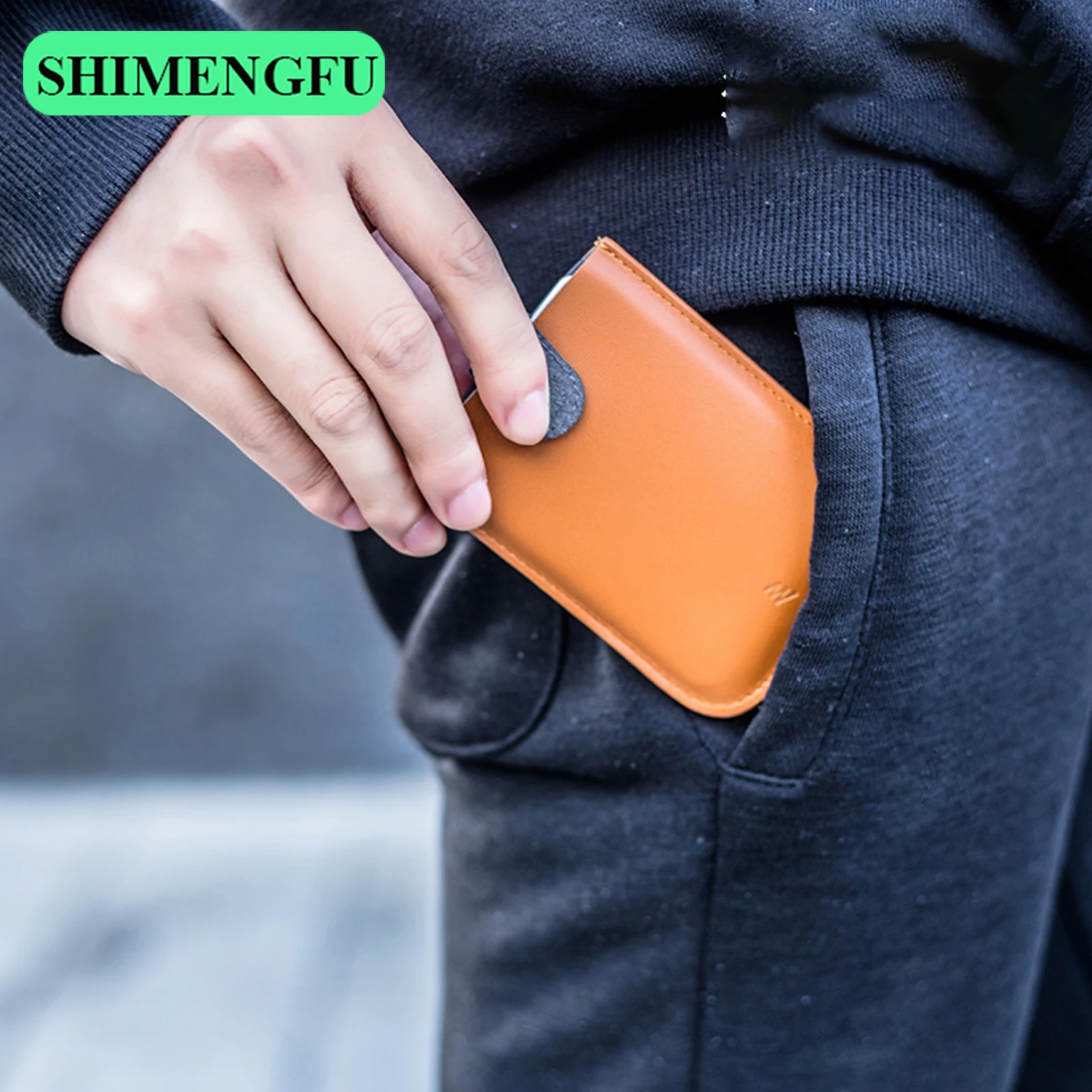 DAX V1 V2 V3 Leather Card Holder Mini Slim Portable Pulled Men Credit Card Wallet Color Gradient 5Card Money Purse Women Handbag