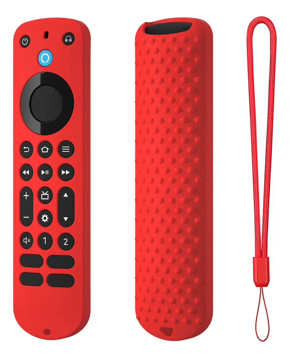 Silicone TV Remote Protective Case for Fire TV 2022 Alexa Voice Remote Pro, Glows in the Dark