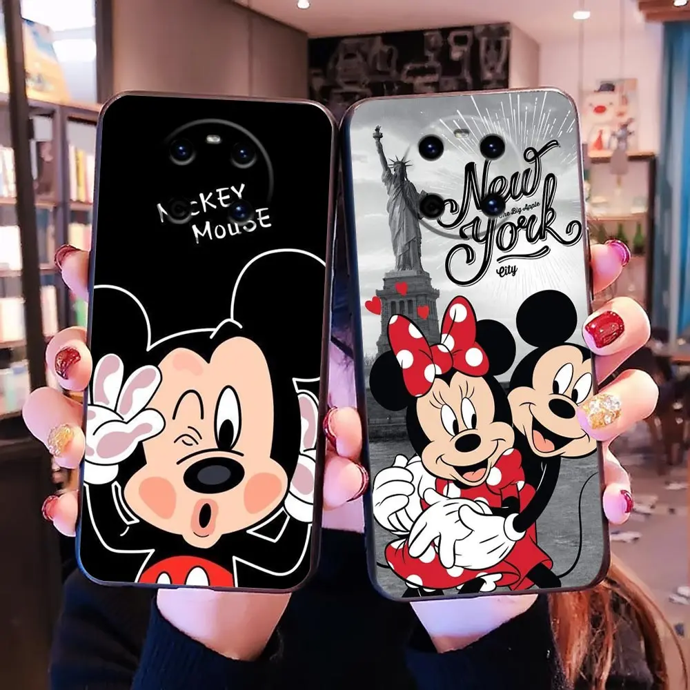 Phone Case For HUAWEI P20 P30 Y6P Y7 Y9 NOVA 2I 3I 7I 8I 9SE HONOR 8X 9X X7 X7A X8 X9A 20 90 Case Cute M-Mickey M-Minnie Mouse