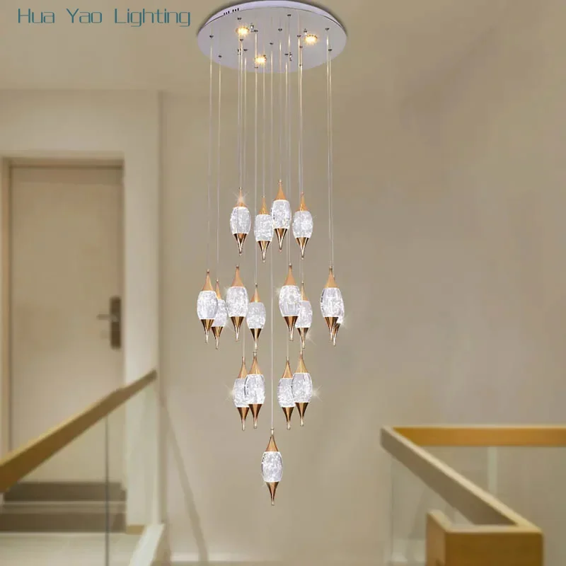

Modern Art Crystal LED Pendant Lamp Living Room Restaurant Bedroom Hotel Lobby Designer Chandelier Home Decor Lighting Fixtures