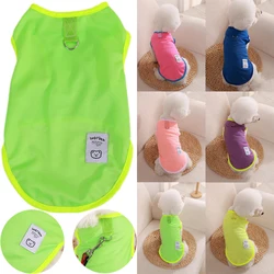 Chaleco transpirable para perros pequeños y medianos, camiseta fina de peluche, ropa para mascotas al aire libre, Verano