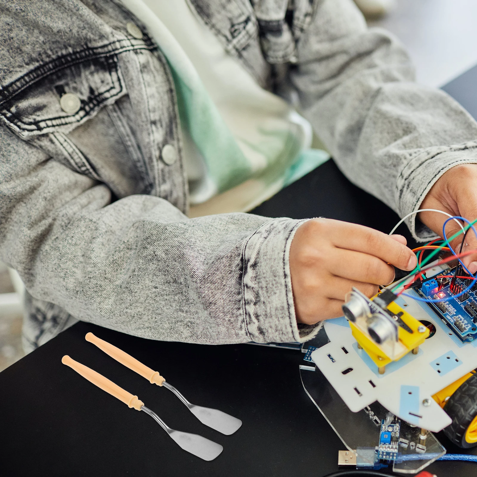 2pcs Printing Pen Shovel Tool For 3D Printer Maintenance Cleaning Portable 3D Printing Accessories Kit Spatula