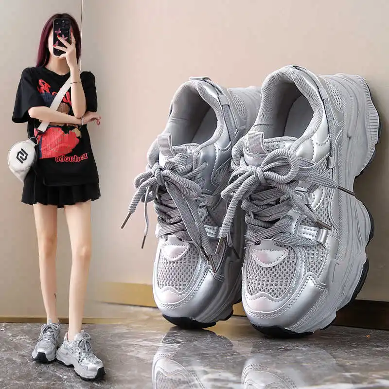 Massive Winter Women's Natural Sneakers Golf Tennis Size 46 Shoes Size 42 Sports Obuv Fashionable Vietnam High Fashion