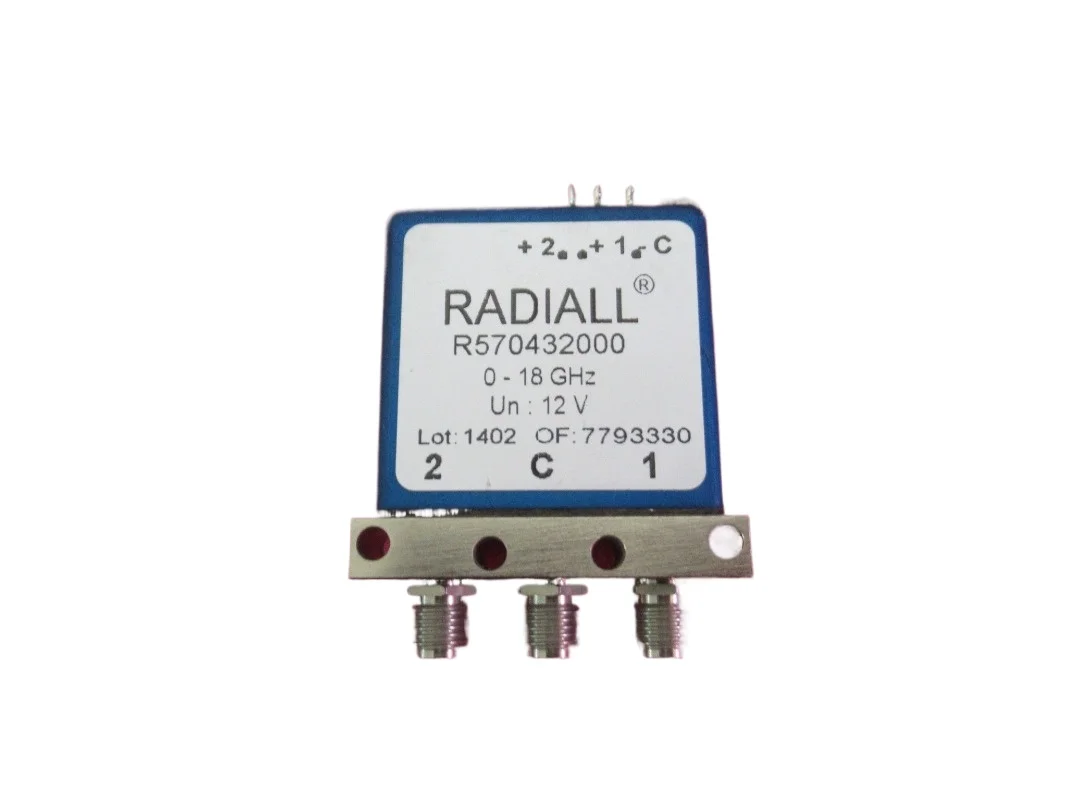 

RADIALL imported R570432000 DC-18GHz 12V SPDT RF mechanical coaxial switch