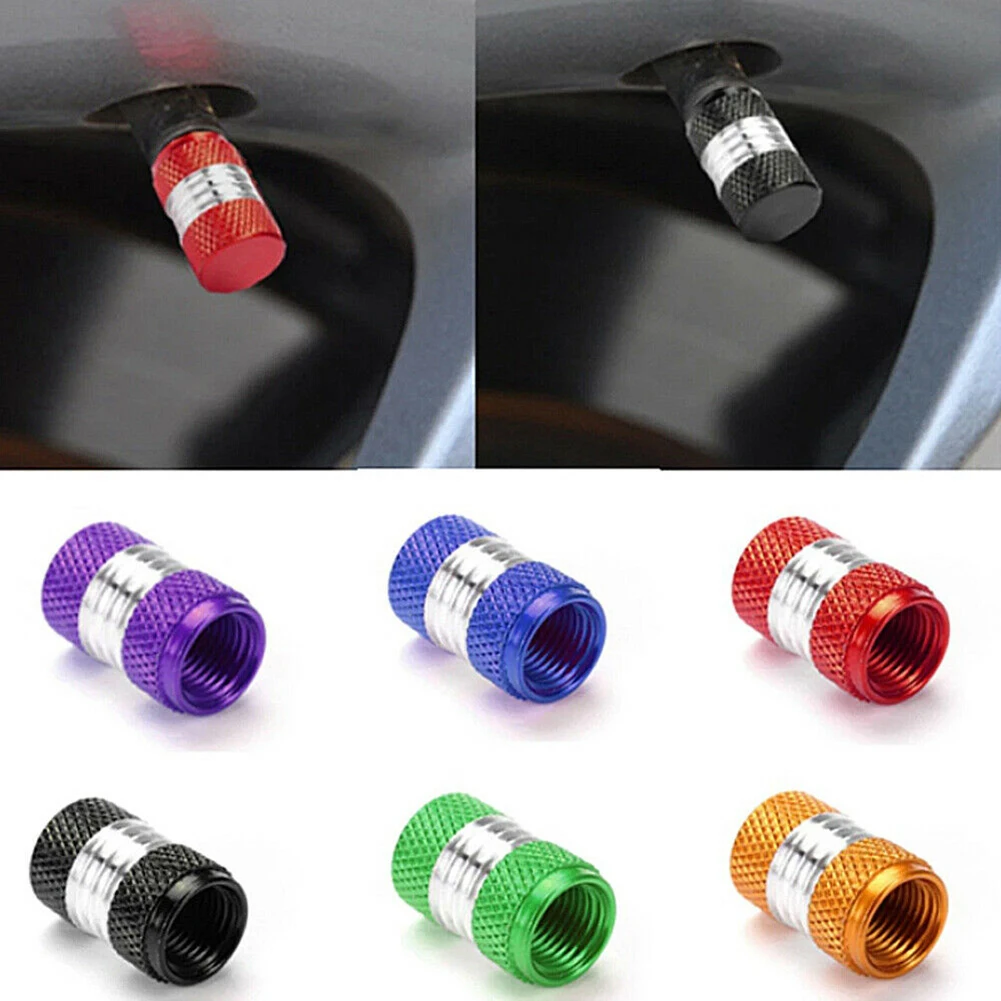 Valve Cap Stem Cap Accessories Cover Dust Cap Rim Wheel Tire Tire Valve Stems Air Valve Stem Alloy Replacement