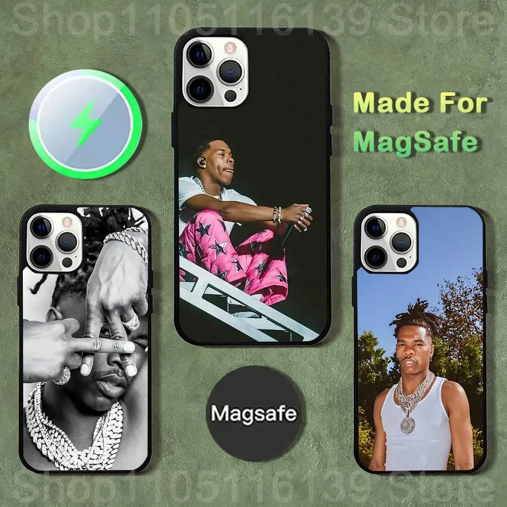 

L-Lil Baby Rapper Phone Case For iPhone 17,16,15,14,13,12,11,Pro,Max,Plus,Mini,SE4,E Magnetic Magsafe Wireless Charging