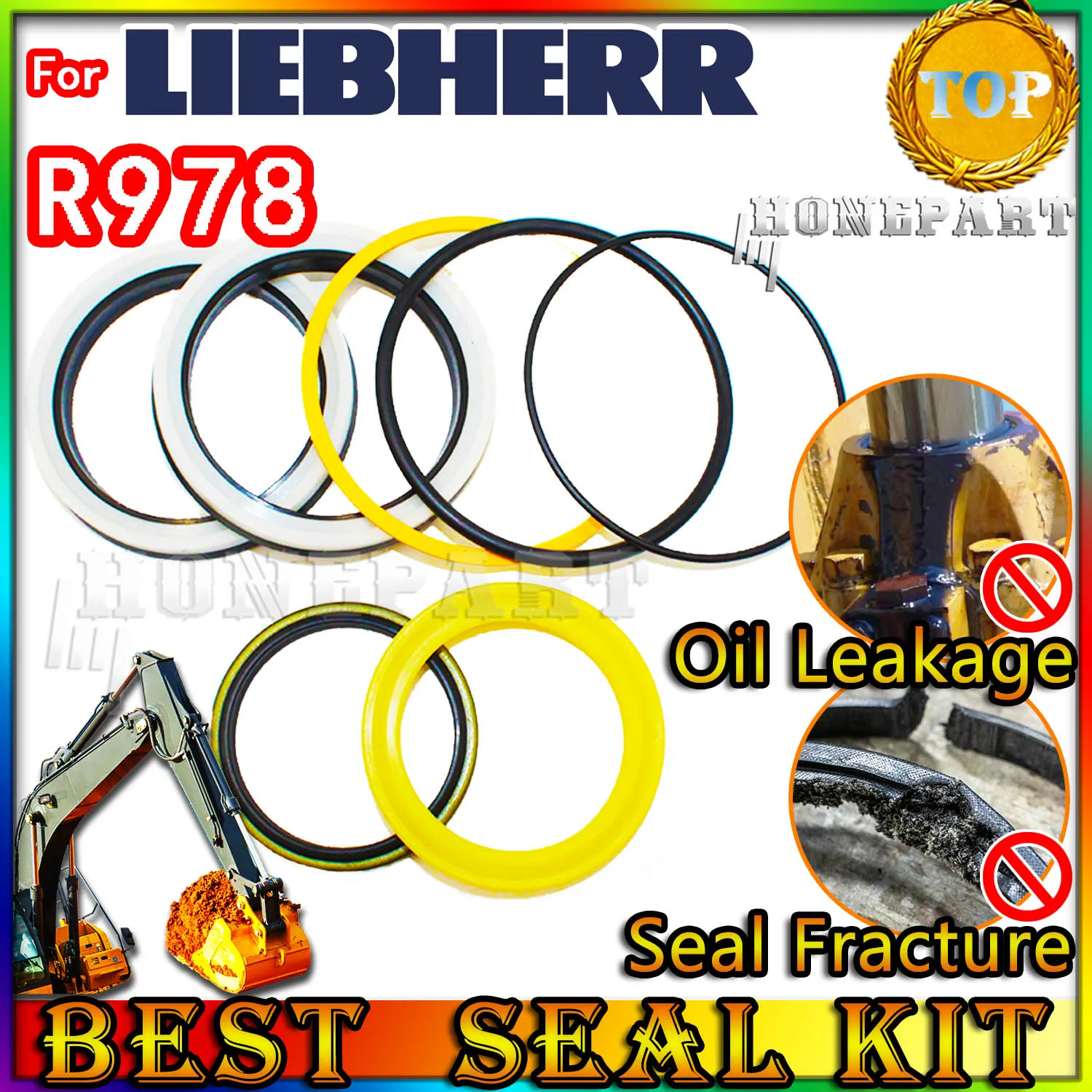 

FOR Liebherr R978 Oil Seal Repair Kit Excavator Spovel Hammer Construction Tool Set Pack Heavy Master Excavating Machinery Parts