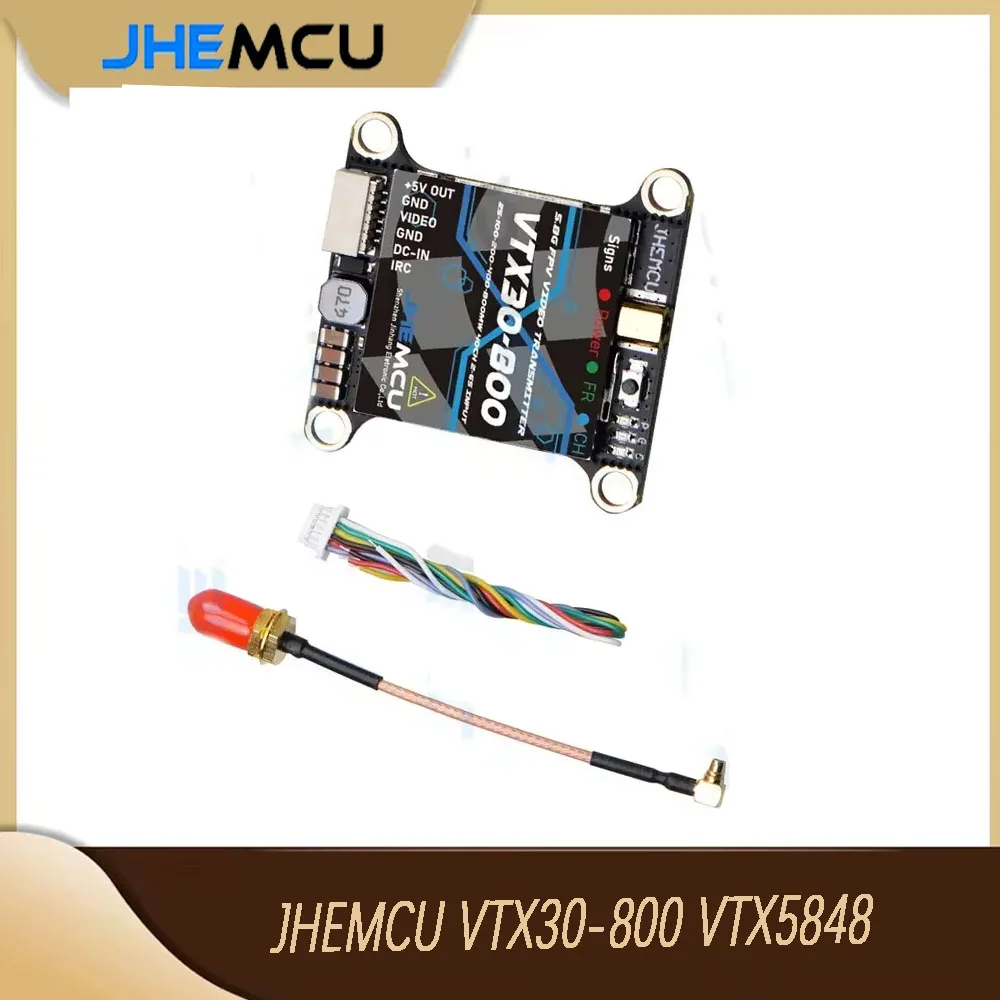 

JHEMCU VTX30-800 5,8G 40CH PitMode 25 МВт 100 МВт 200 МВт 400 МВт 800 МВт Регулируемый VTX 2-6S 30X30 мм для RC FPV Racing Freestyle Drone