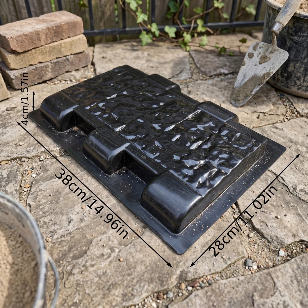 Brick Mold for Culture Stone Column, Reusable Cement Fence Post Form for Garden & Villa Decoration, Easy Use