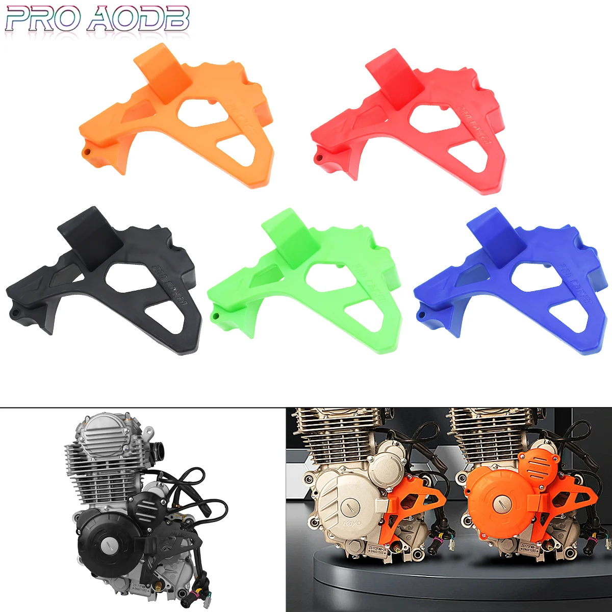 For ZONGSHEN CBS300 CB250F ZUMA KEWS K16 HJMOTO Motorcycle Engine Small Sprocket Gear Protective Cover Modification Accessories