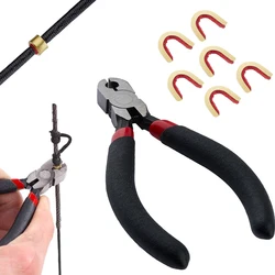 Archery Copper Button Pliers Bowstring Positioning Buckle Clip Installation Pliers Bow and Arrow Hunting Shooting Accessories