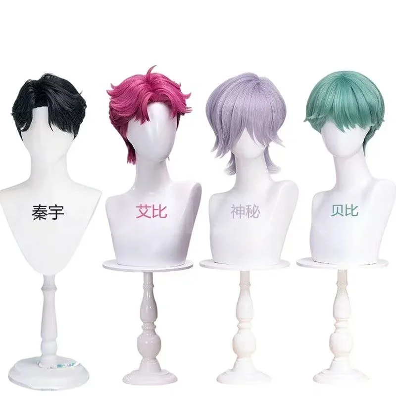 

Demon Hunters K-Pop Saja Boys Jinu Abby Baby Mystery Romance Man Group Cosplay Wig Halloween Black Suit Hat For Men Boy