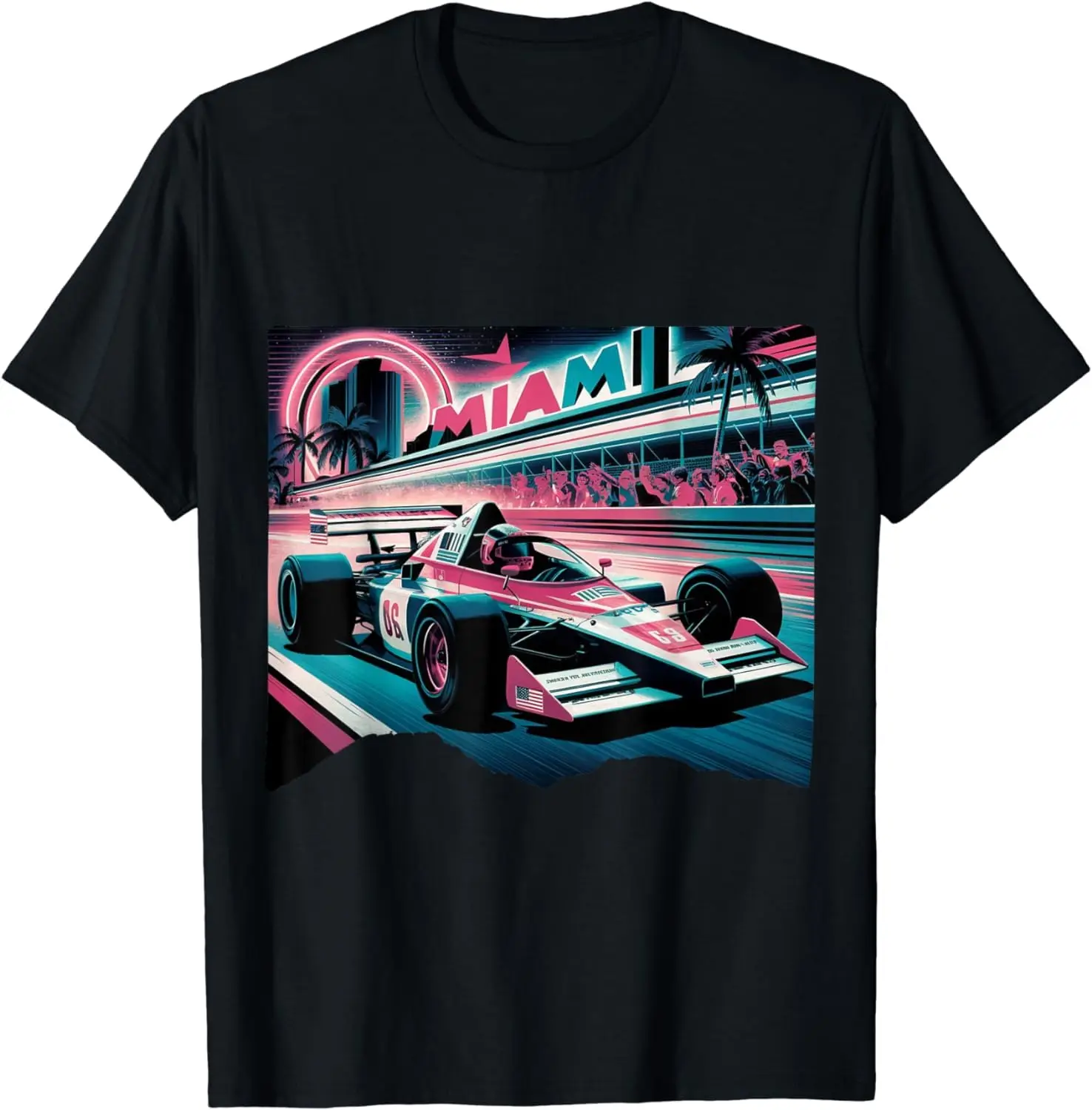 Formula Racing Open Wheel Car T-Shirt For Men Women Summer Tees Cotton Luxury Brand Vintage Oversized