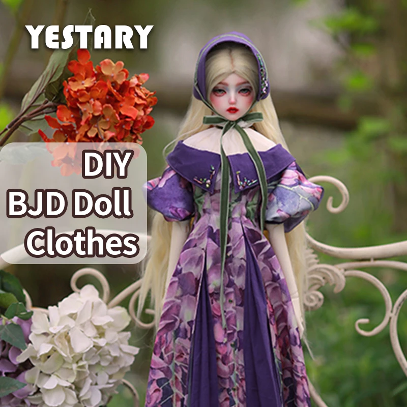 YESTARY Ob27 DIY BJD Doll Clothes Blythe Doll Accessorie 1/4 1/6 Holala French Dress DIY Doll Clothes Material Kit For Girl Gift