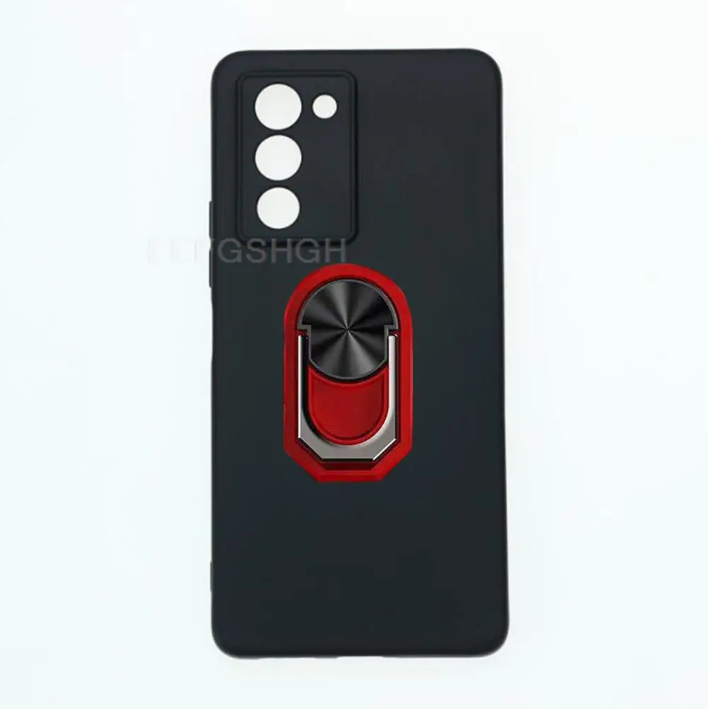 For Lenovo Legion Y70 Back Case Finger Ring Soft TPU Silicone Case On For Lenovo Legion Y70 L71091 Bracket Phone Cover