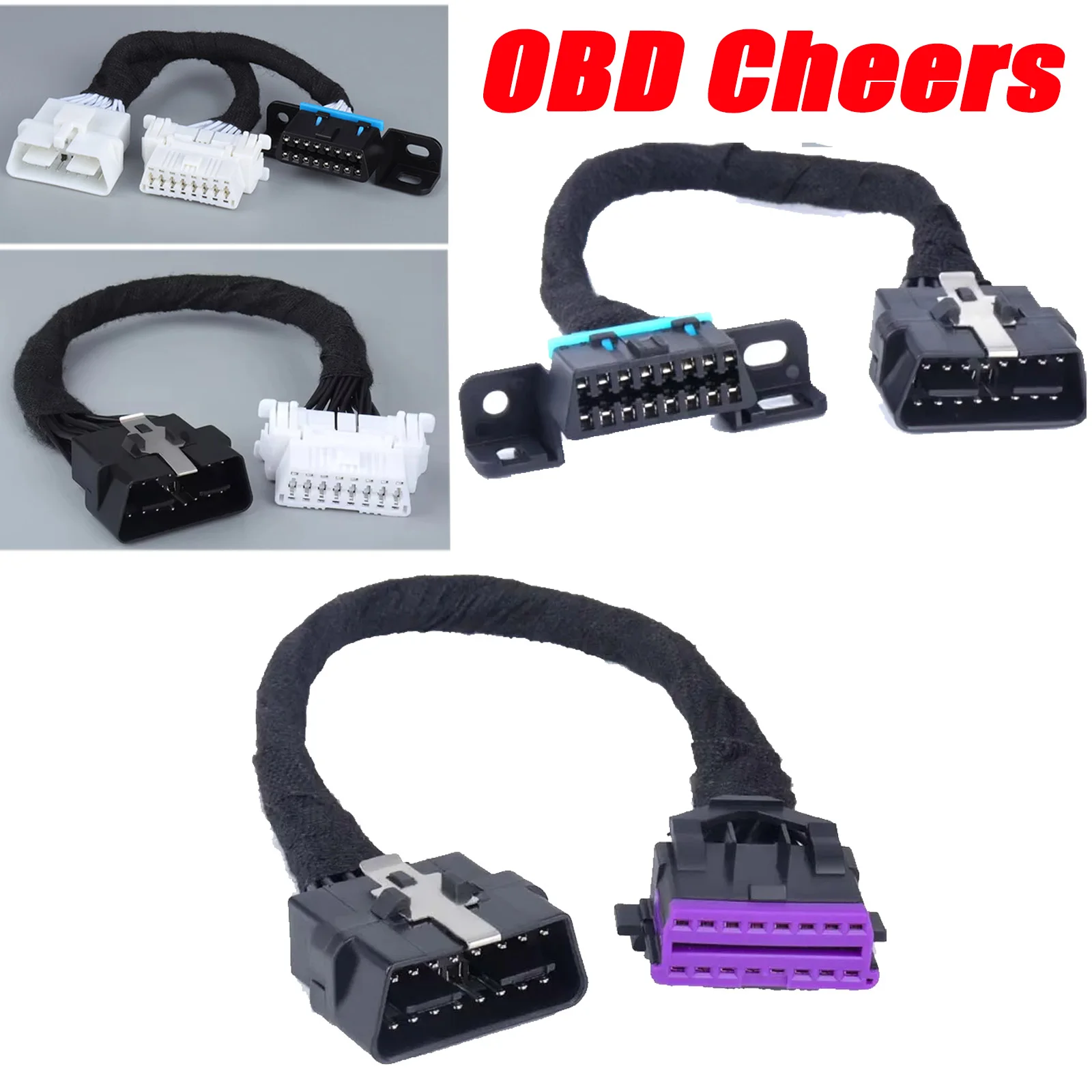 

Автомобильный OBD2 16-контактный жгут для Audi/VW/Toyota/Buick Автомобильный сканер 16-контактный преобразованный OBD 2 удлинитель «папа-мама» адаптер локоть