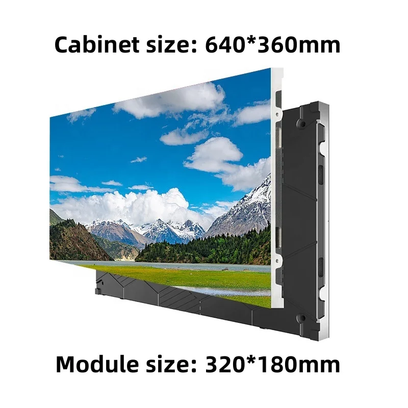 

Indoor P1.86mm SMD Full Color Light Emitting Diode Video Display Panel