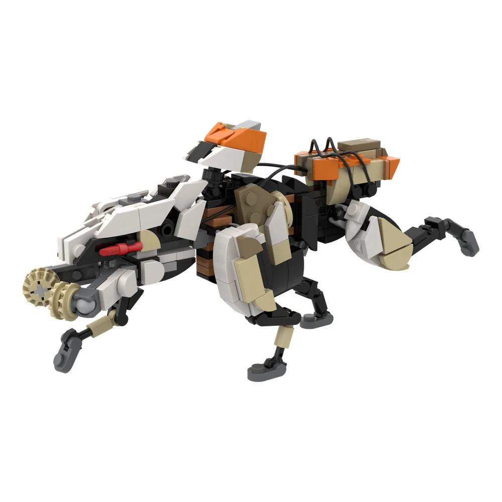 Gobricks moc jogo horizões scrapper blocos de construção modelo monstro papéis tijolos montado brinquedo para crianças presente