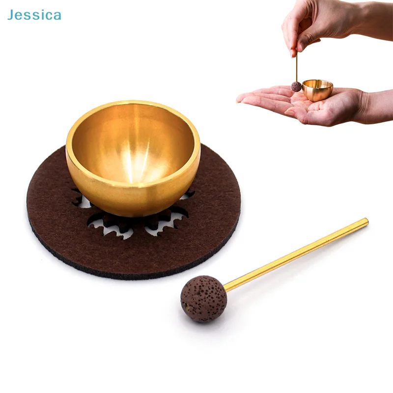 ♥ Diffuseur portatif d'huile essentielle de bol sonore de méditation pour le Yoga, la méditation, la guérison, le Chakra cardiaque et la Relaxation