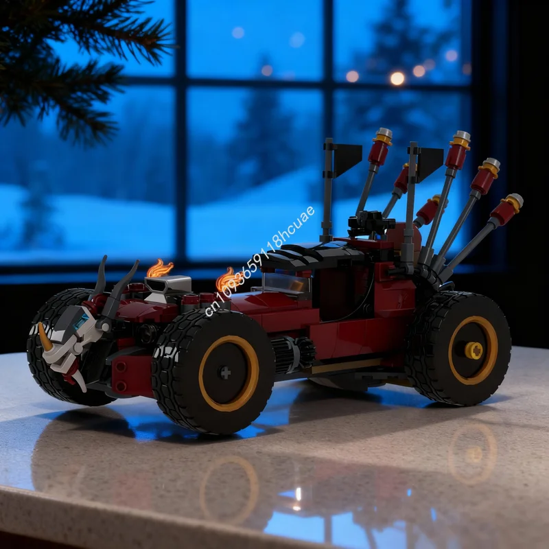 346-teiliges MOC Mad Maxine S Apocalypse Roadster Modell aus dem Film II, Bausteine für Weihnachtsgeschenke, Architektur-Spielzeug, Lernbausteine